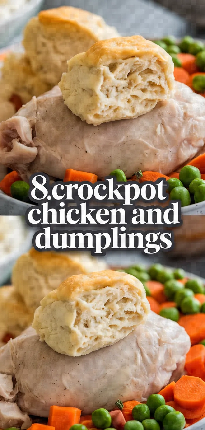 8. Crockpot Chicken and Dumplings