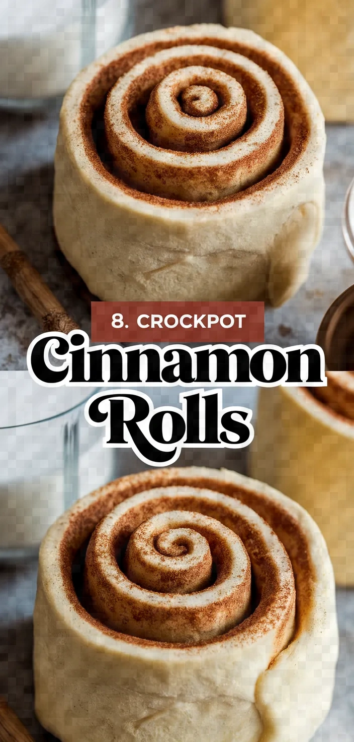 8. Crockpot Cinnamon Rolls