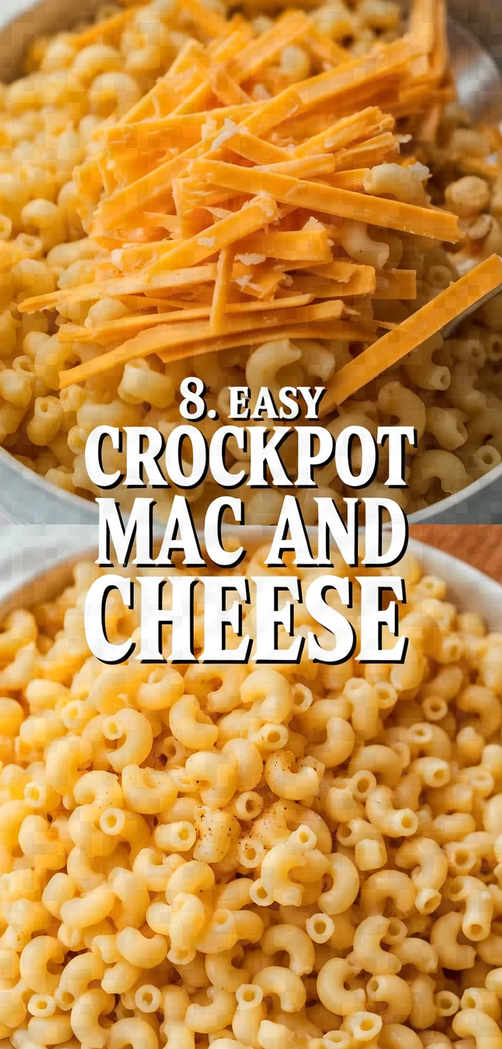 8. Easy Crockpot Mac and Cheese