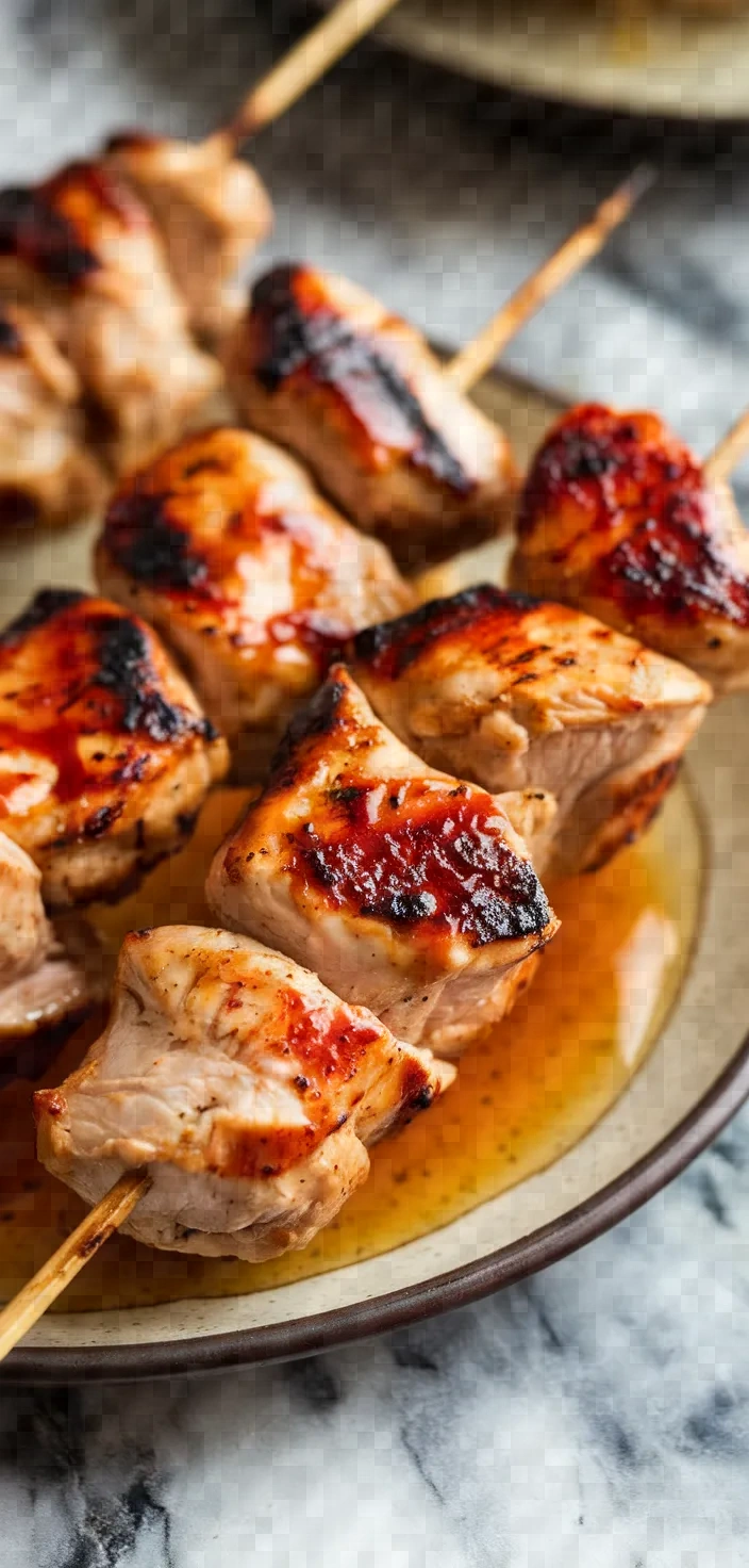 8. Honey Sriracha Chicken Skewer Recipe