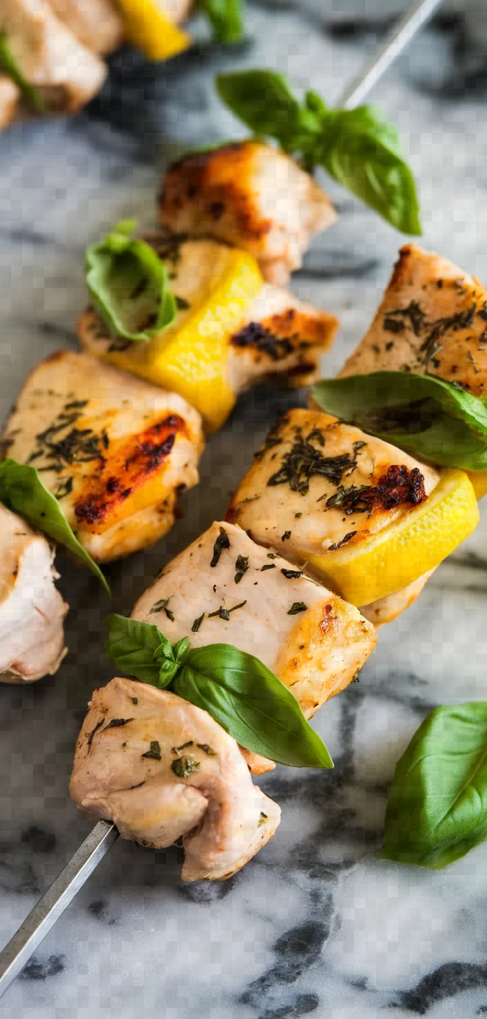 8. Lemon Basil Chicken Skewer Recipes