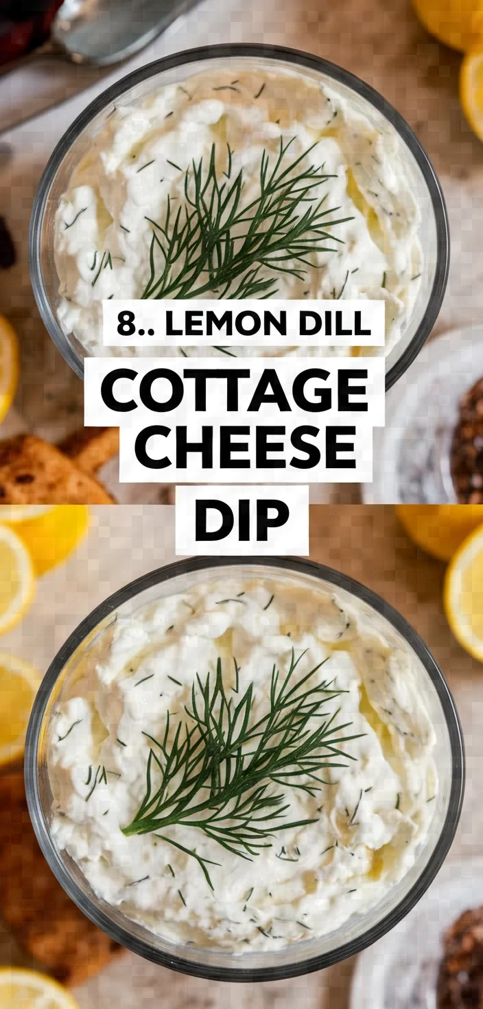 8. Lemon Dill Cottage Cheese Dip