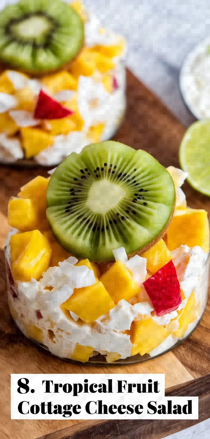 8. Tropical Fruit Cottage Cheese Salad