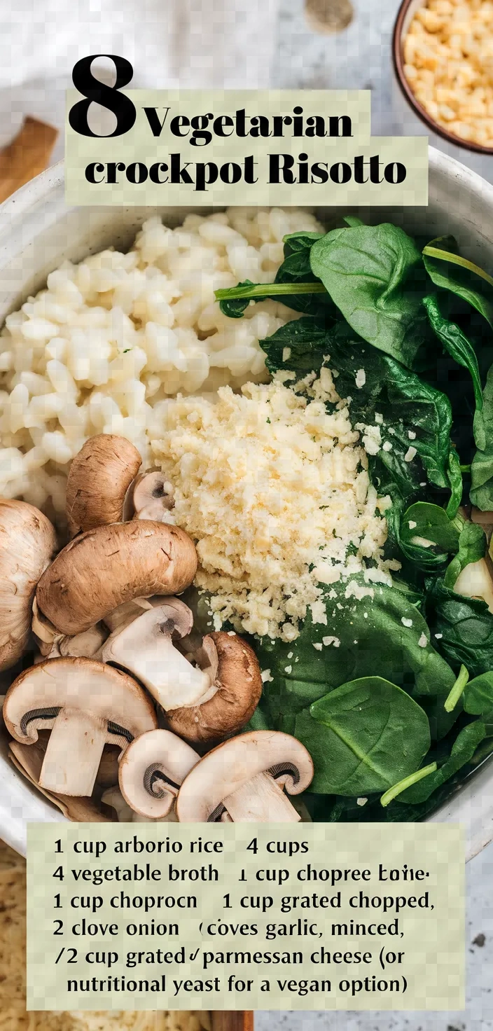 8. Vegetarian Crockpot Risotto