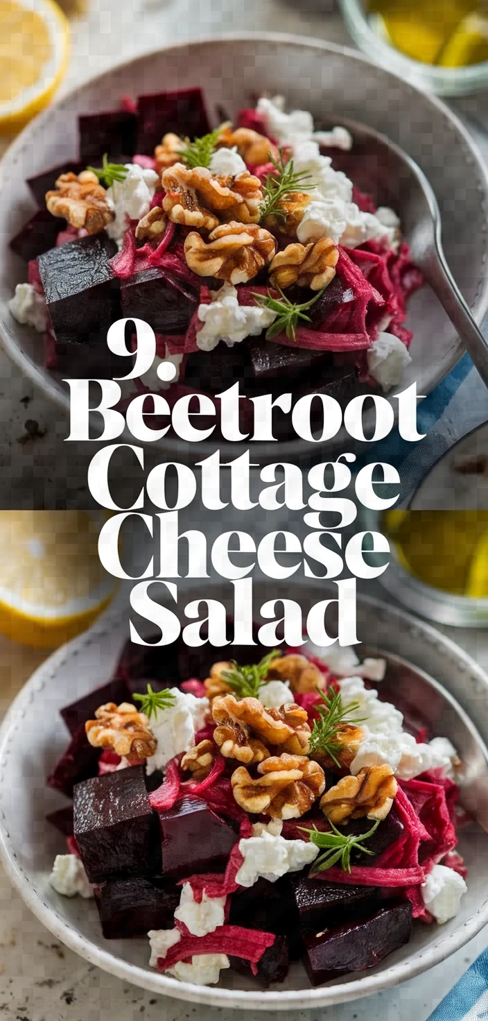 9. Beetroot Cottage Cheese Salad