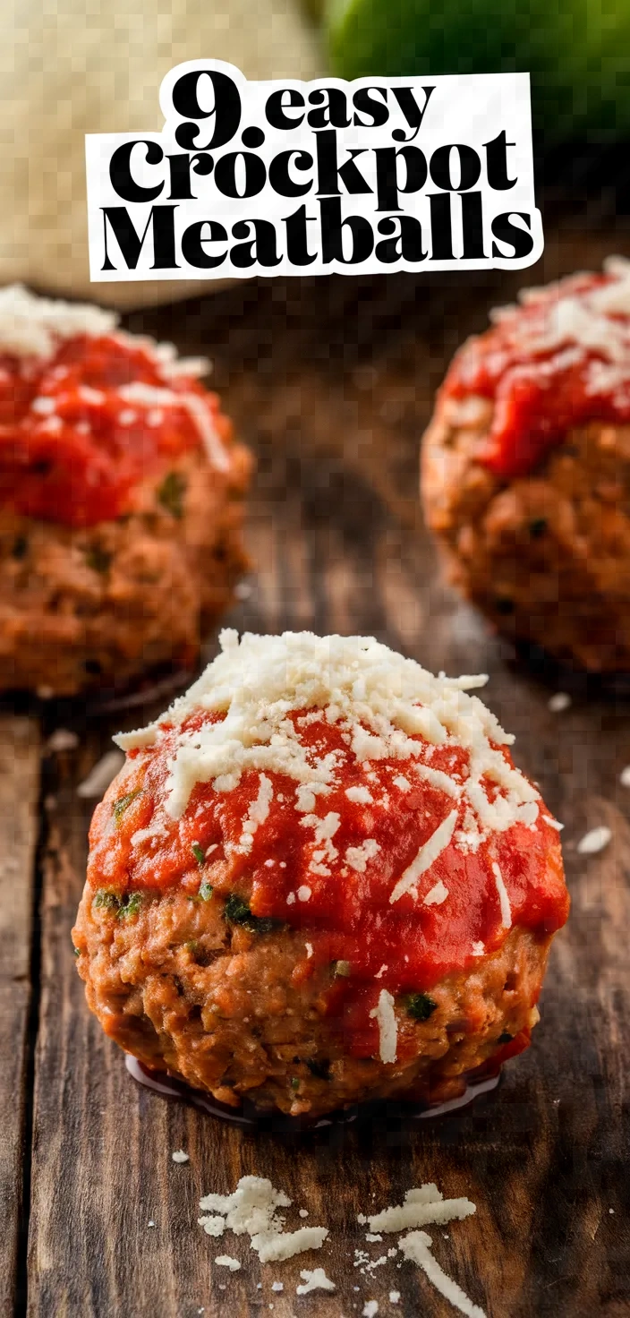 9. Easy Crockpot Meatballs