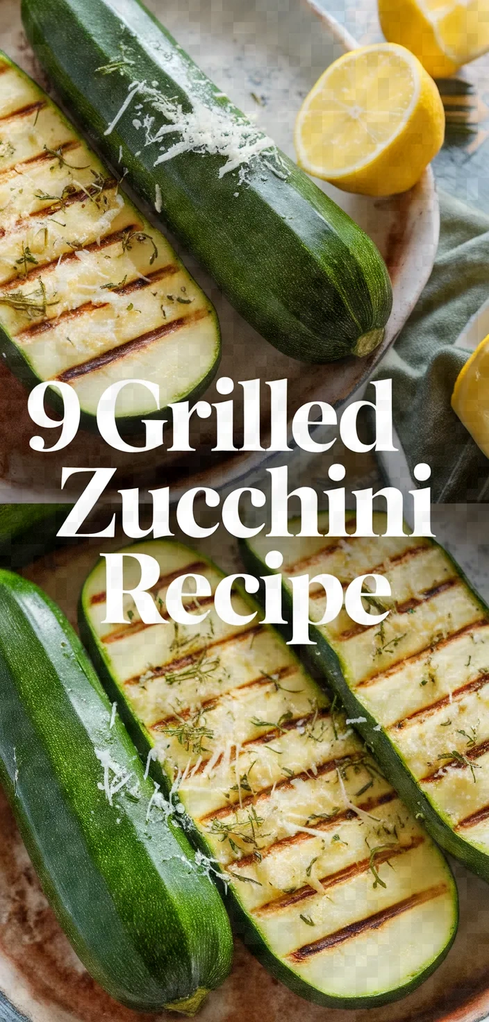 9. Grilled Zucchini Recipe