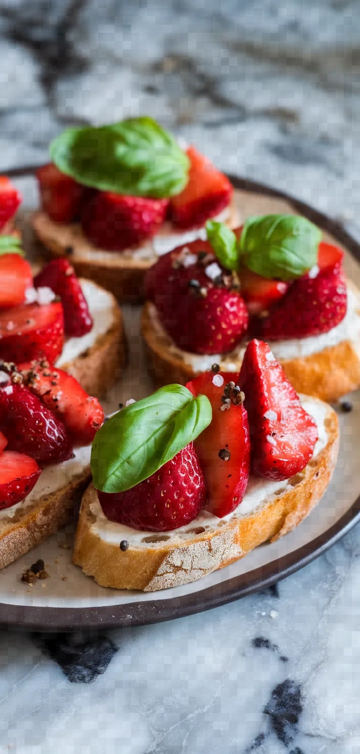 9. Strawberry Balsamic Bruschetta