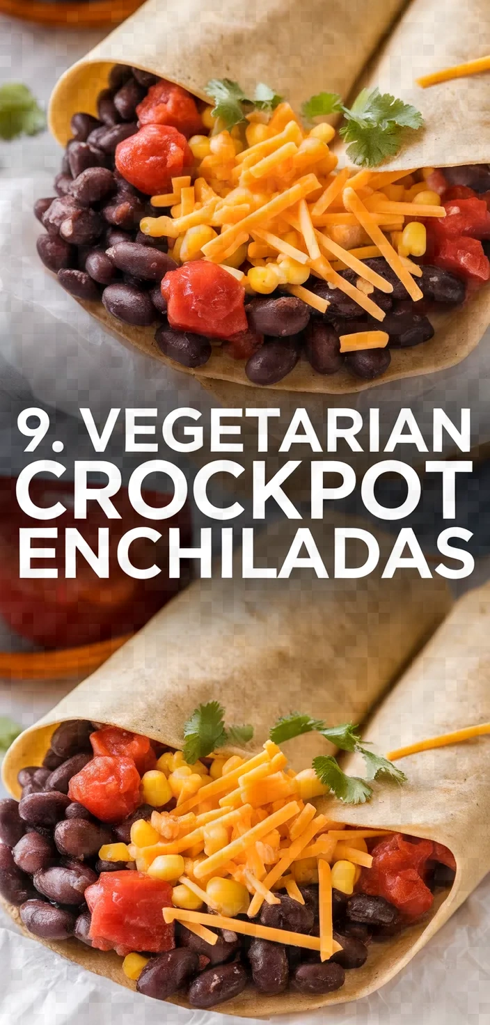 9. Vegetarian Crockpot Enchiladas