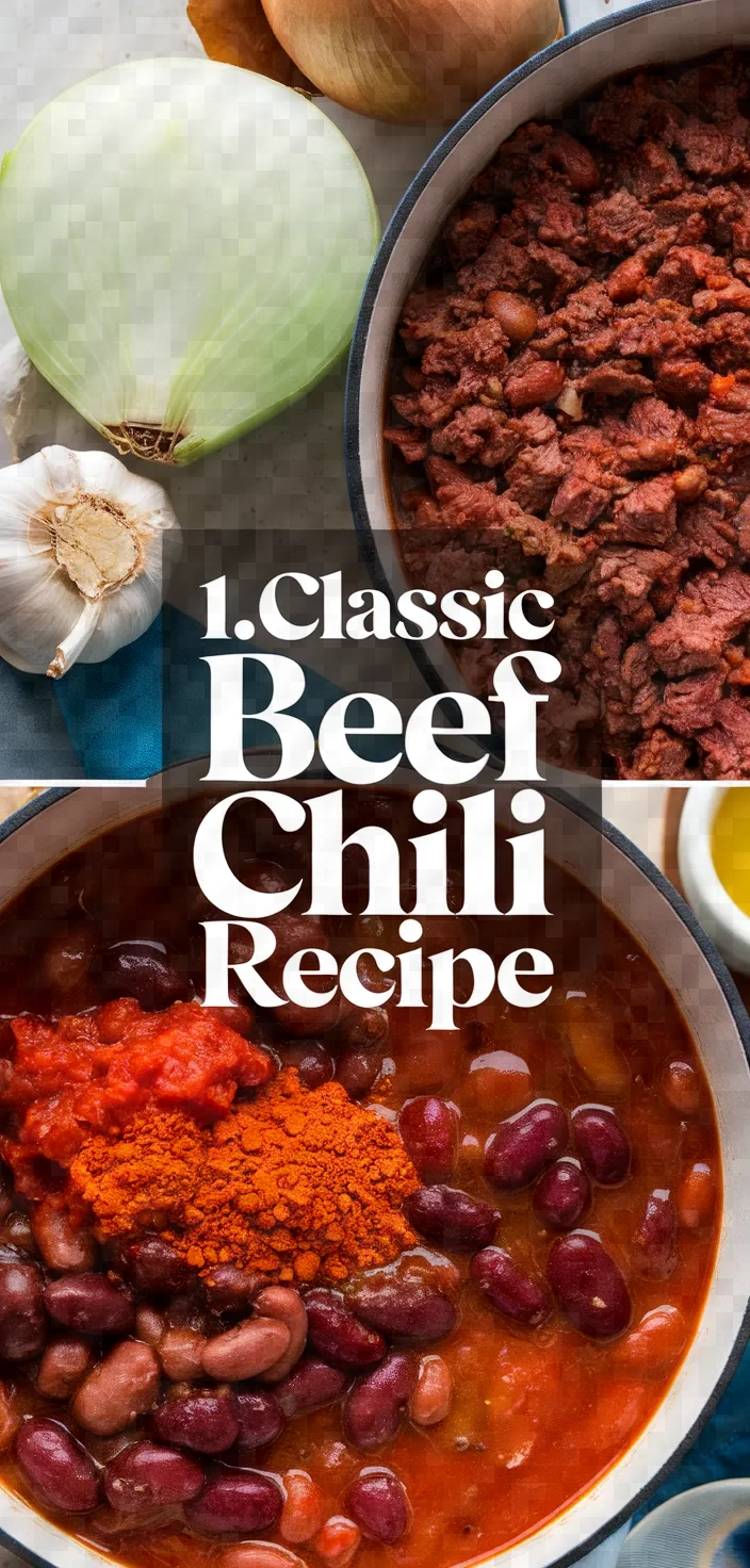 1. Classic Beef Chili Recipe