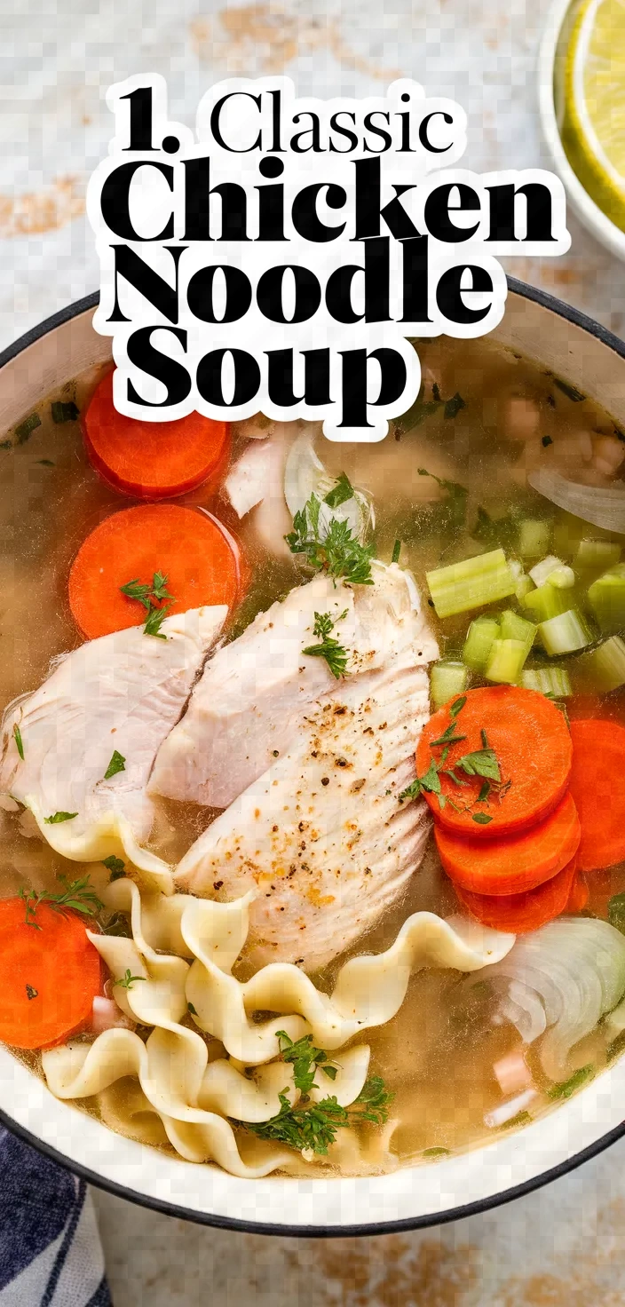 1. Classic Chicken Noodle Soup