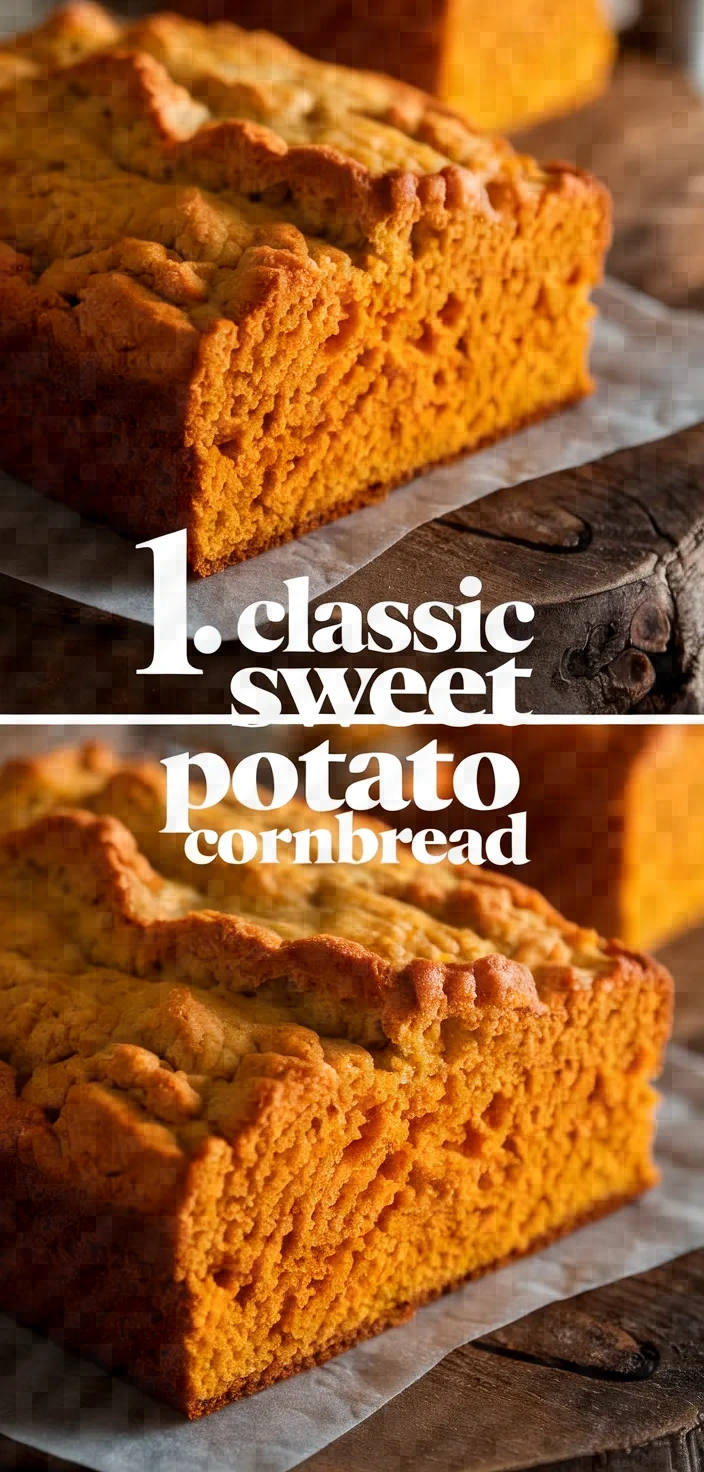 1. Classic Sweet Potato Cornbread