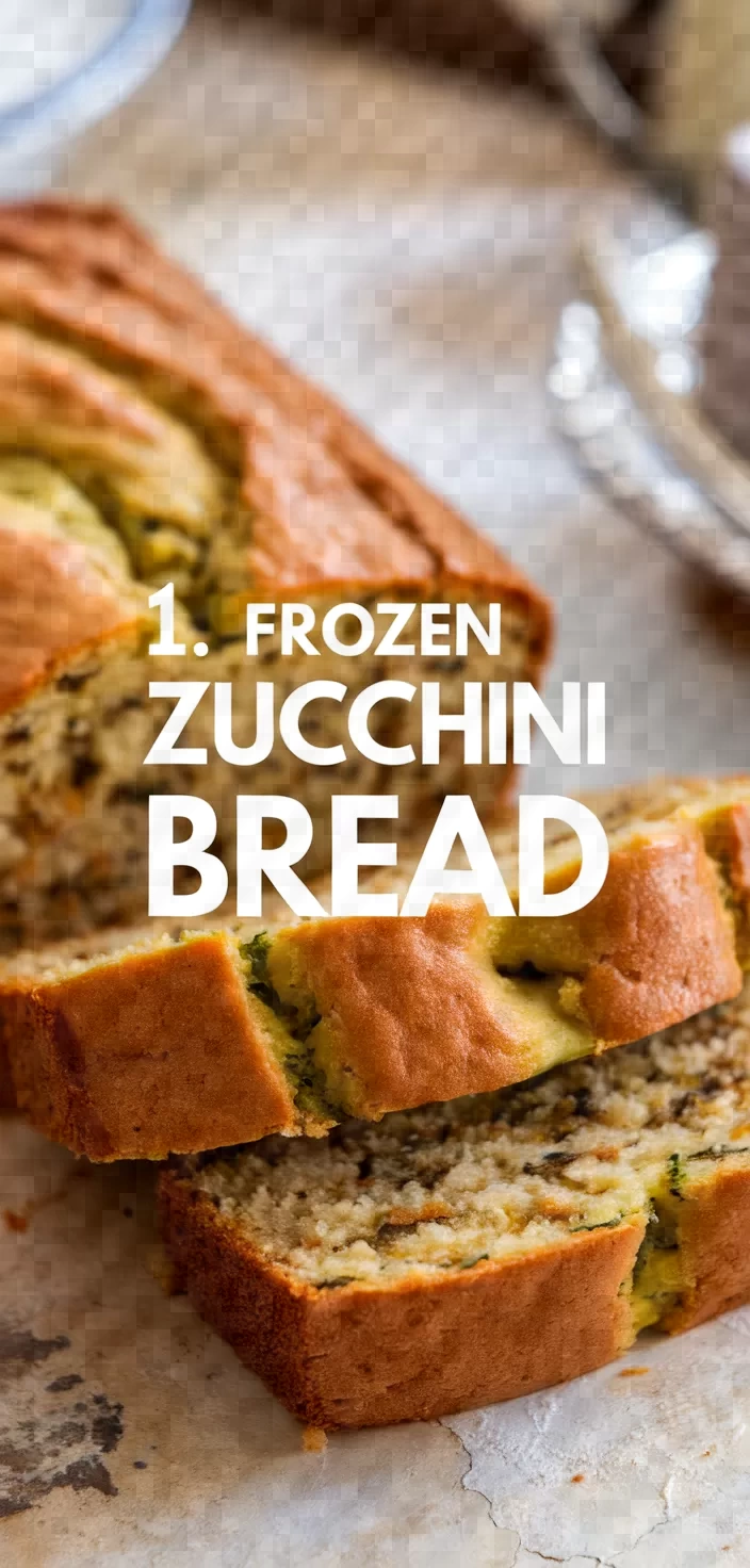 1. Frozen Zucchini Bread