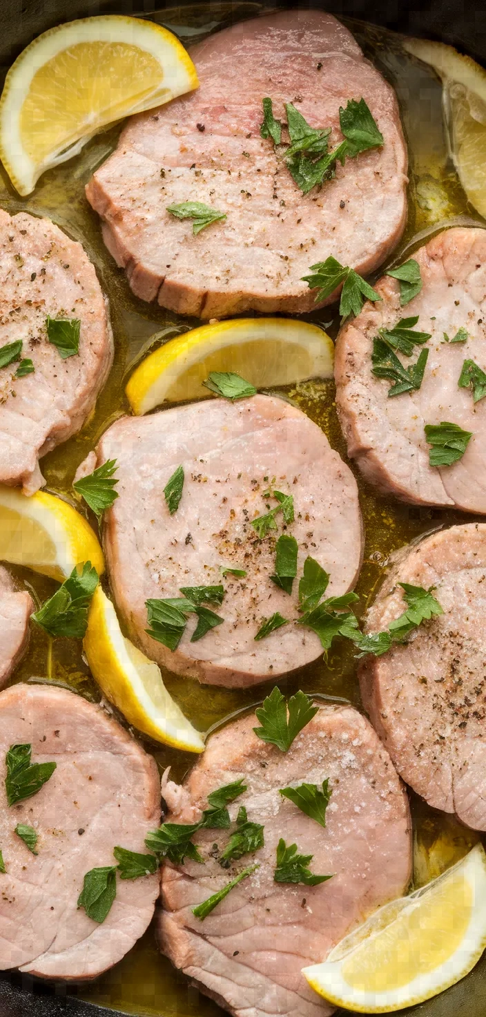 1. Lemon Garlic Pork Scallopini