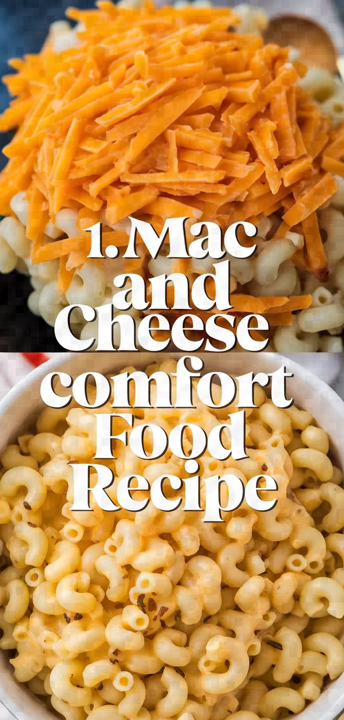 1. Mac and Cheese Comfort Food Recipe