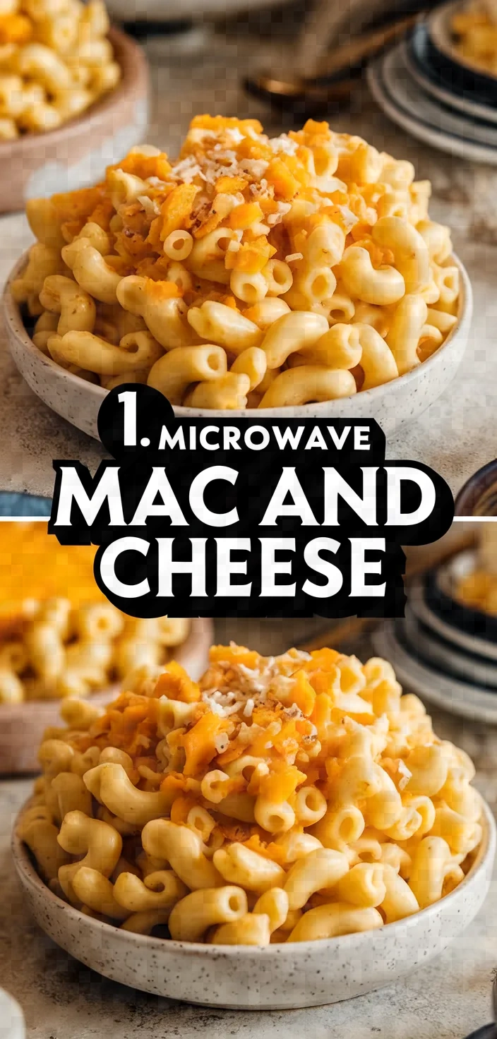 1. Microwave Mac and Cheese