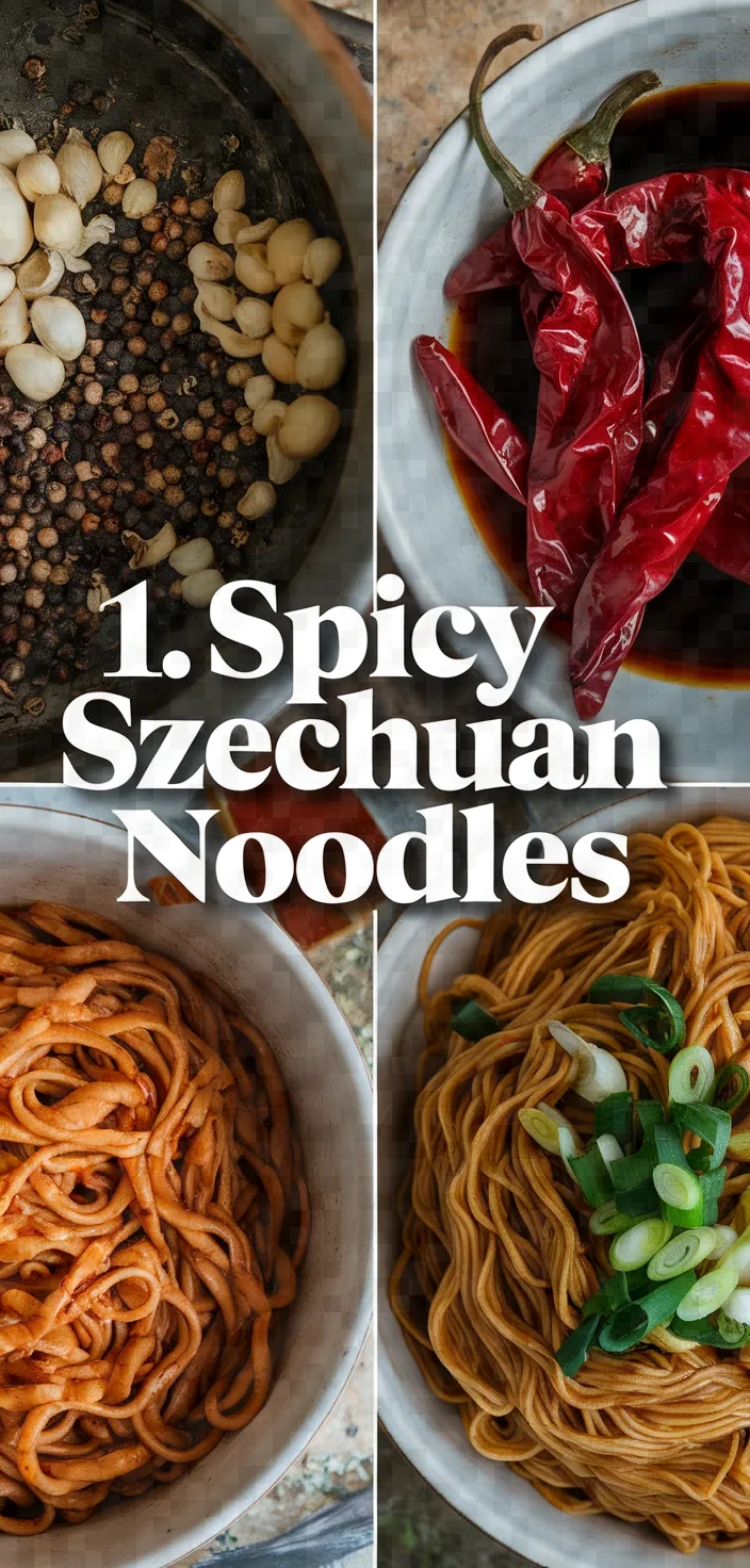 1. Spicy Szechuan Noodles