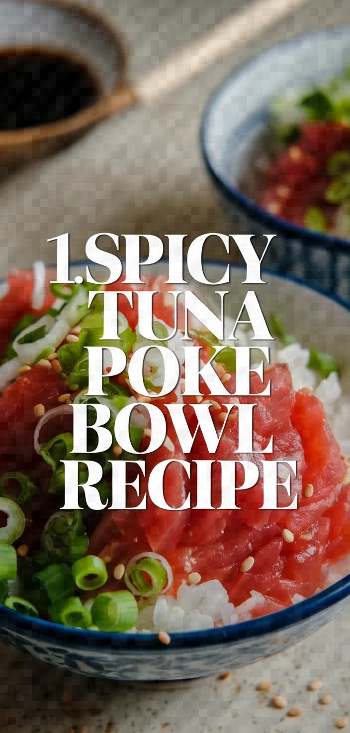 1. Spicy Tuna Poke Bowl Recipe