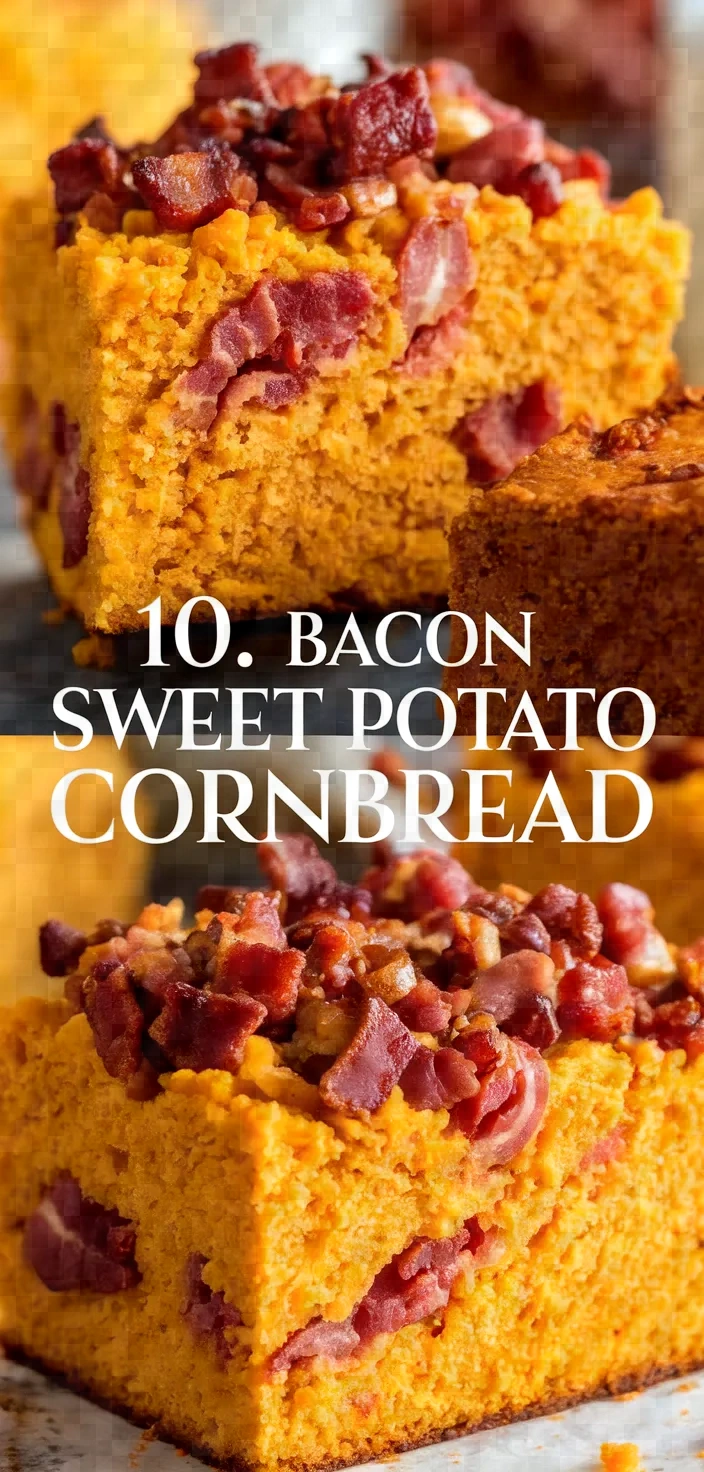 10. Bacon Sweet Potato Cornbread