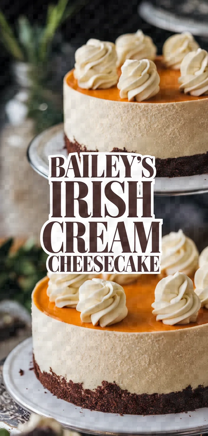 10. Bailey's Irish Cream Cheesecake