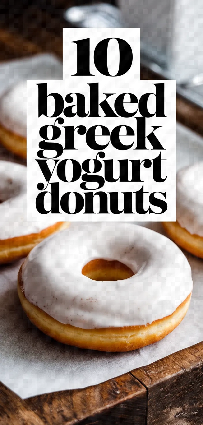 10. Baked Greek Yogurt Donuts