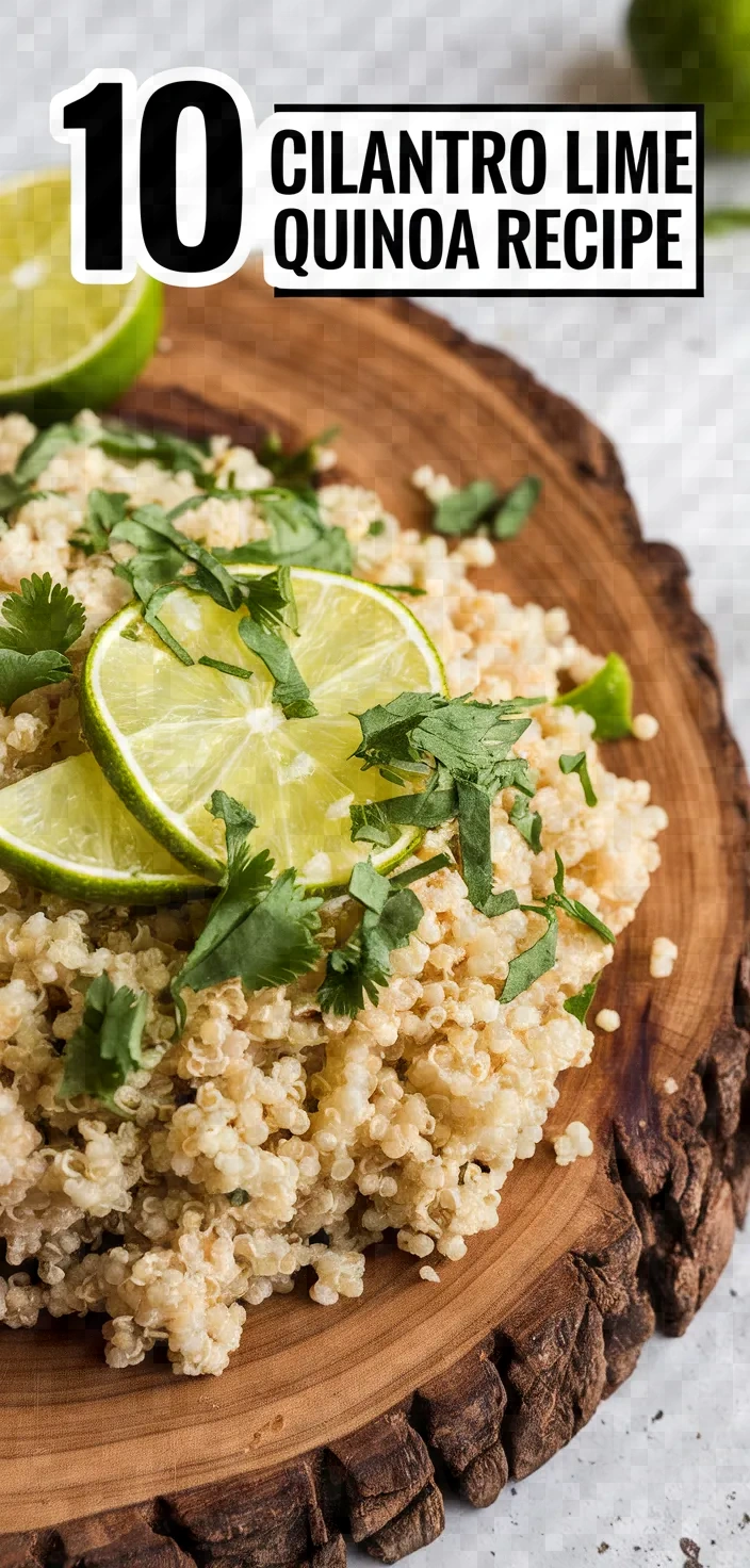 10. Cilantro Lime Quinoa Recipe