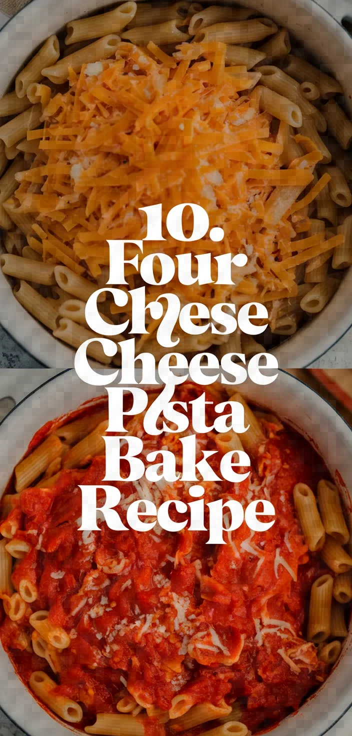 10. Four Cheese Pasta Bake Recipe