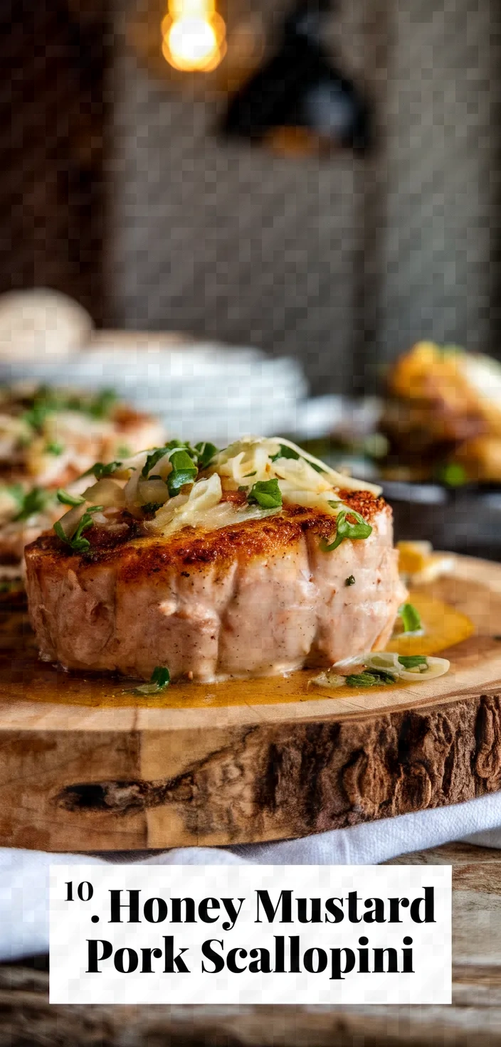 10. Honey Mustard Pork Scallopini