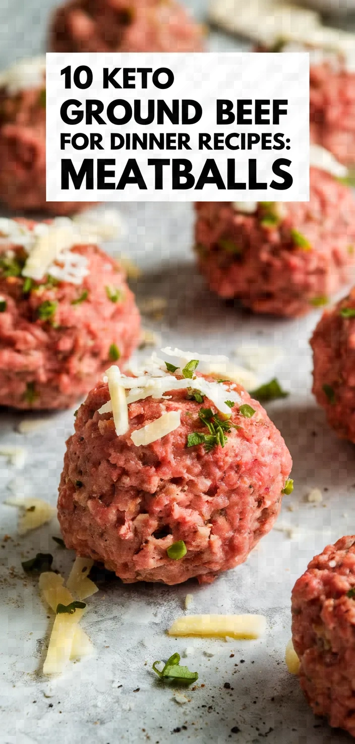 10. Keto Ground Beef for Dinner Recipes: Meatballs