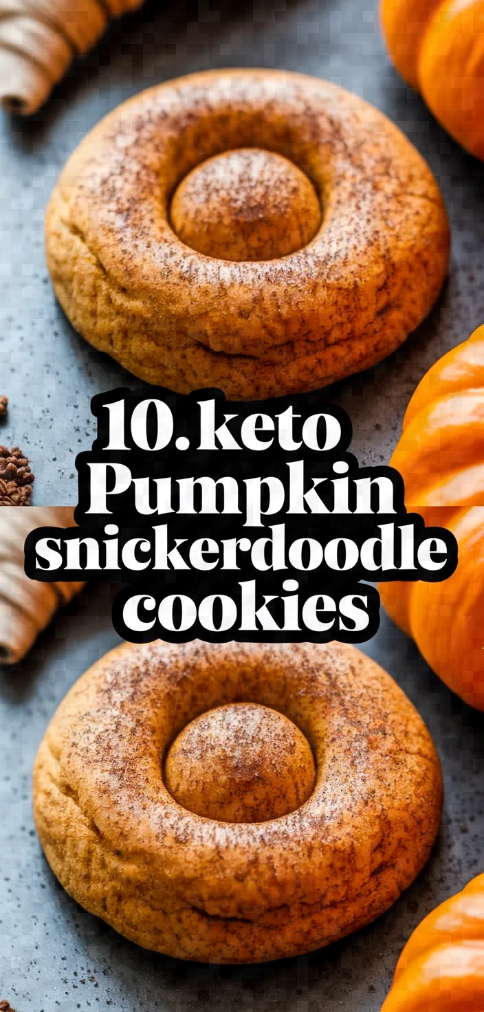 10. Keto Pumpkin Snickerdoodle Cookies