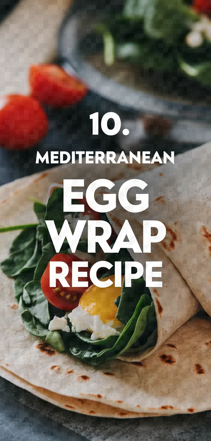 10. Mediterranean Egg Wrap Recipe