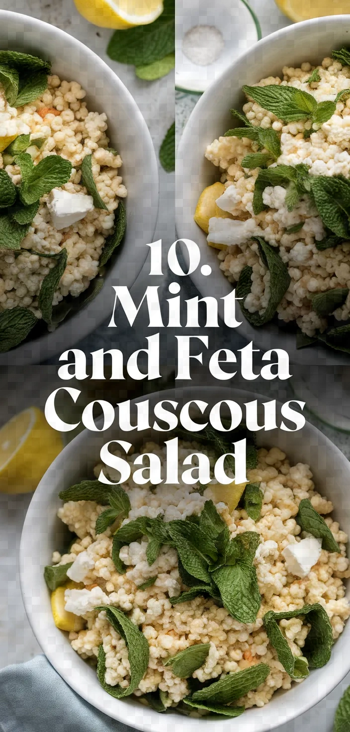 10. Mint and Feta Couscous Salad