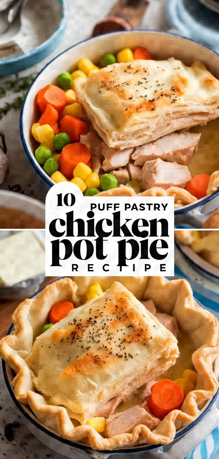 10. Puff Pastry Chicken Pot Pie Recipe