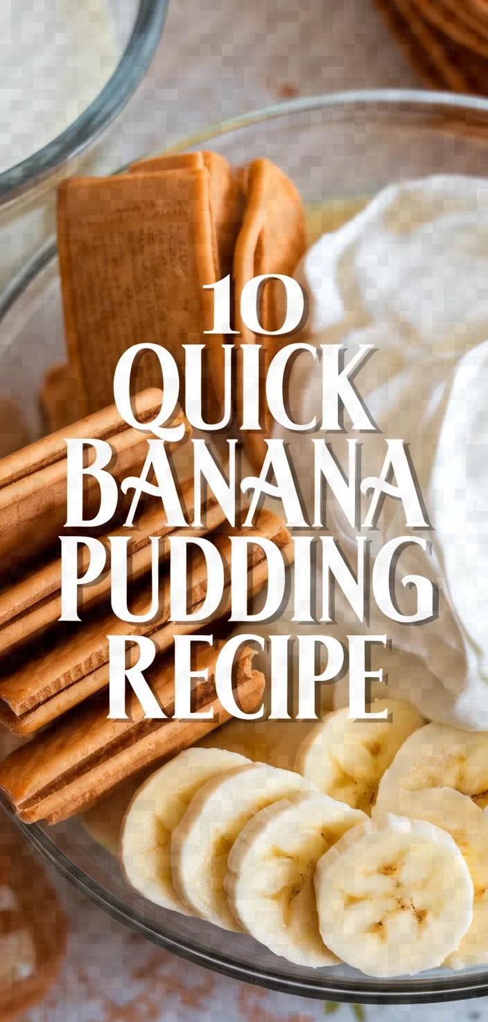 10. Quick Banana Pudding Recipe