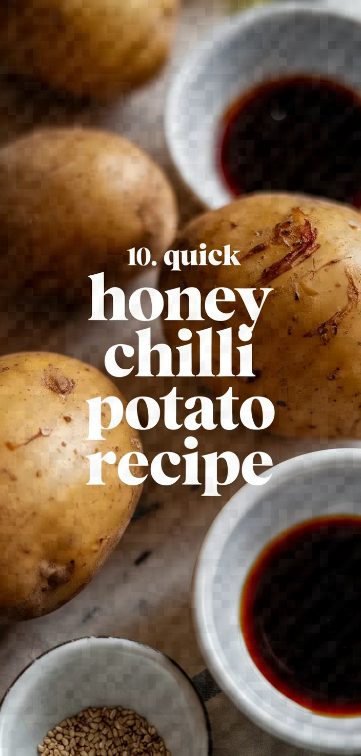 10. Quick Honey Chilli Potato Recipe