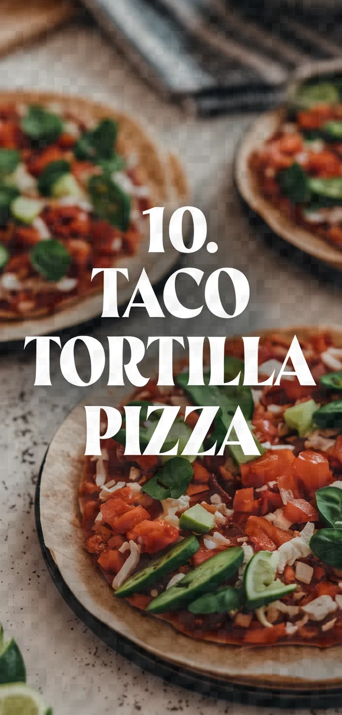 10. Taco Tortilla Pizza