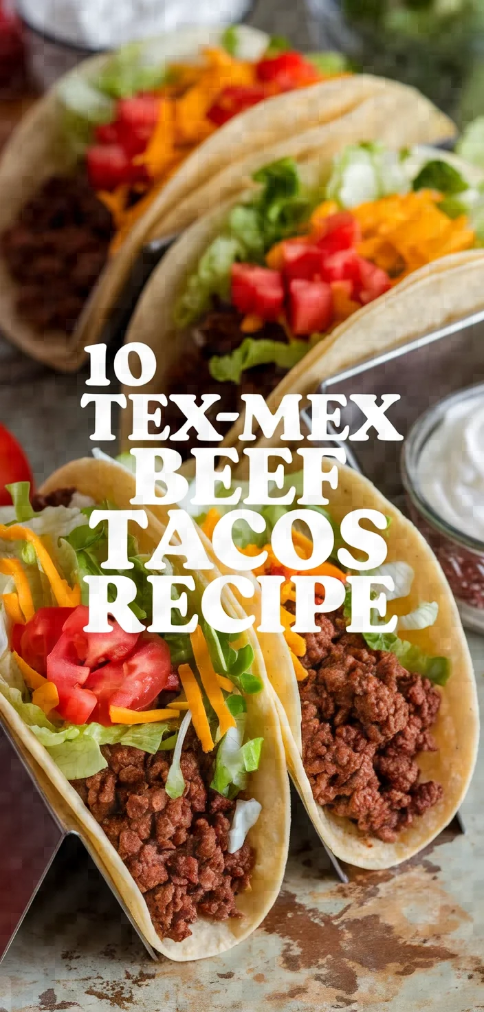 10. Tex-Mex Beef Tacos Recipe