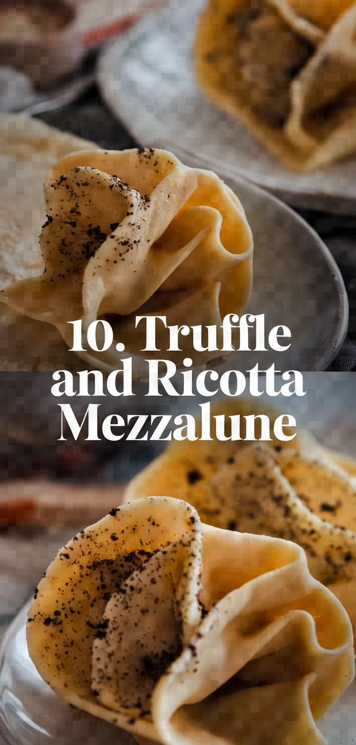 10. Truffle and Ricotta Mezzalune