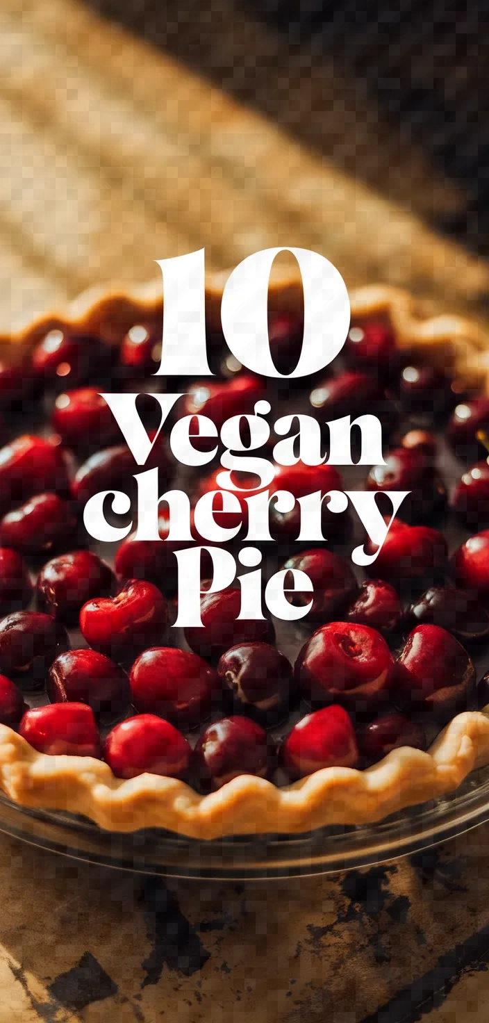 10. Vegan Cherry Pie