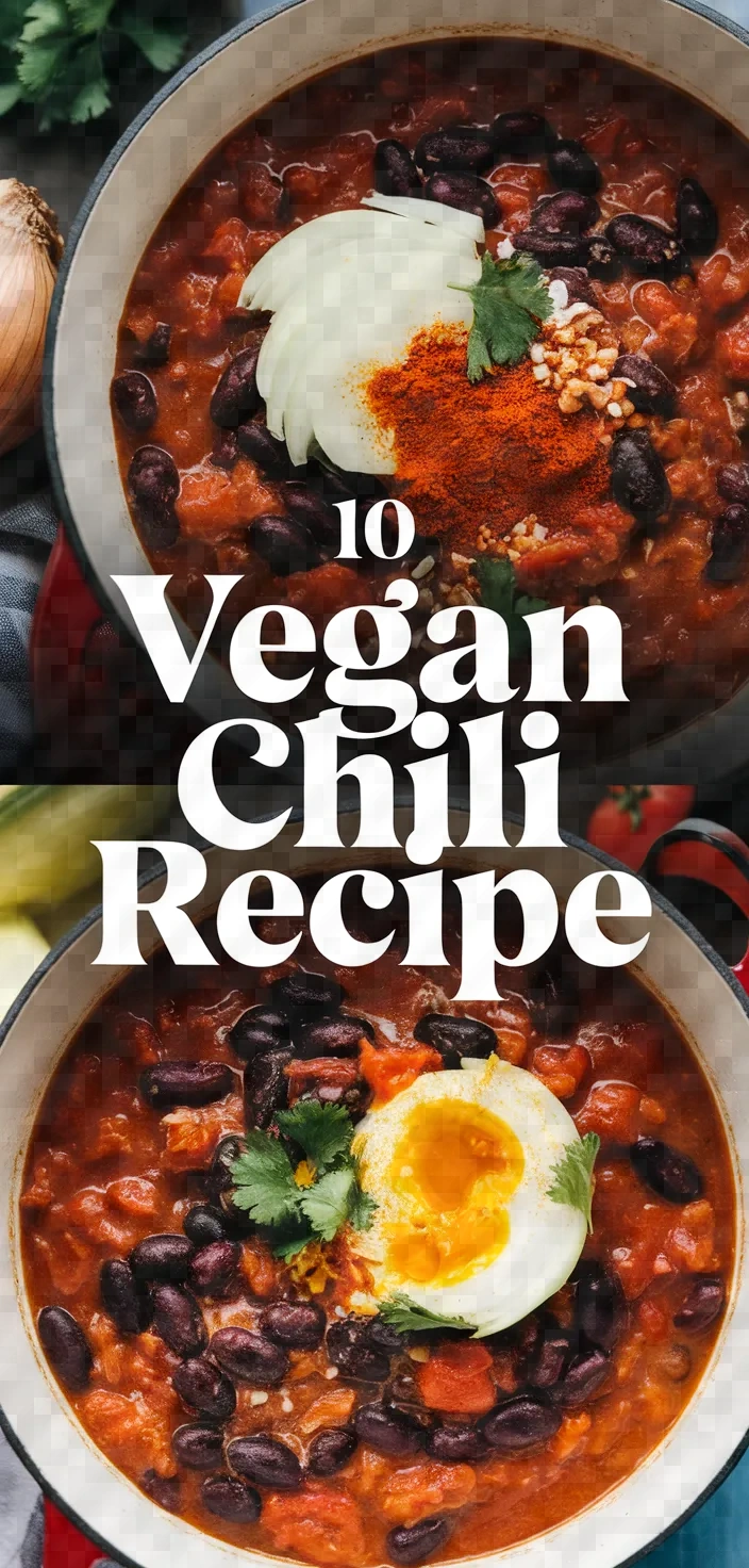 10. Vegan Chili Recipe