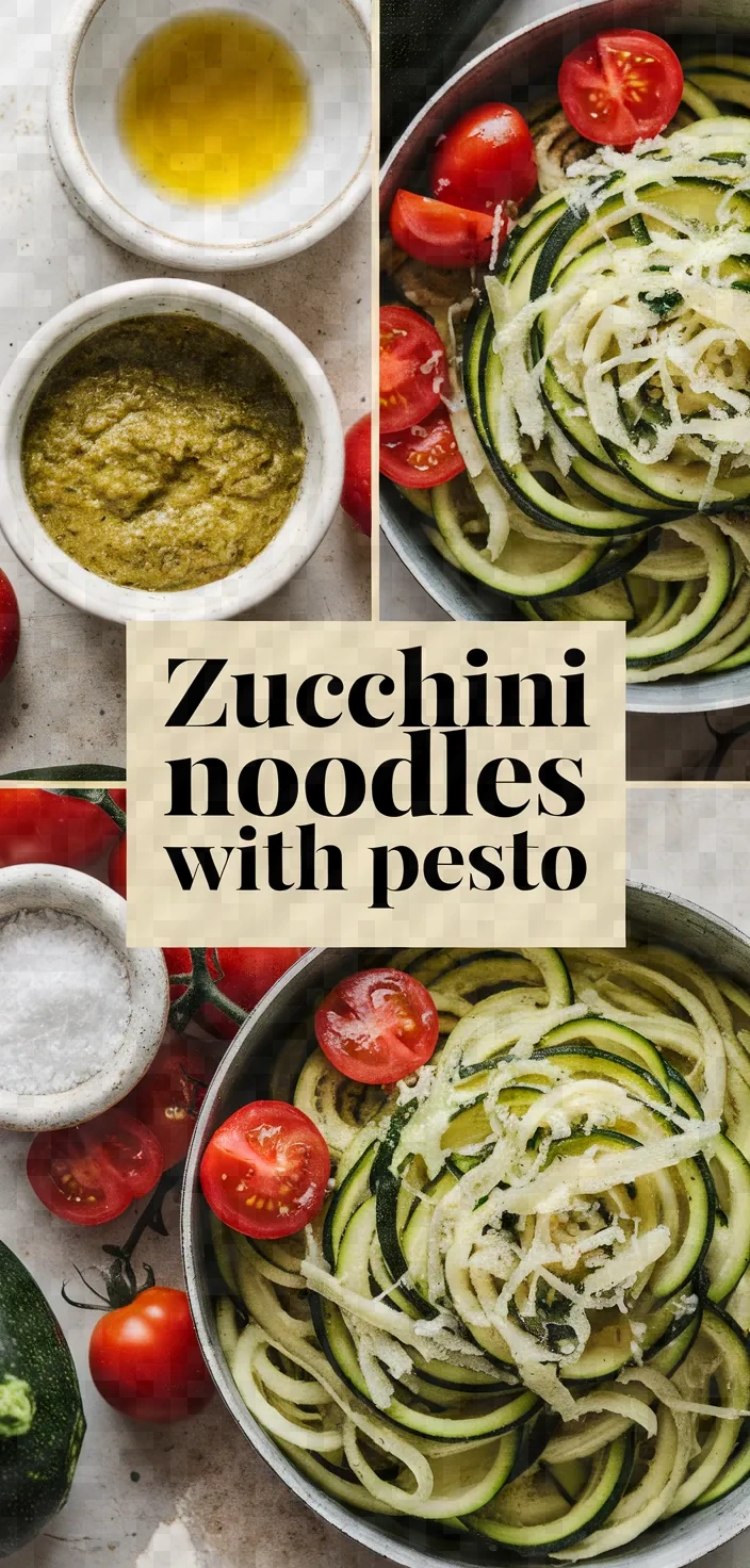 10. Zucchini Noodles with Pesto