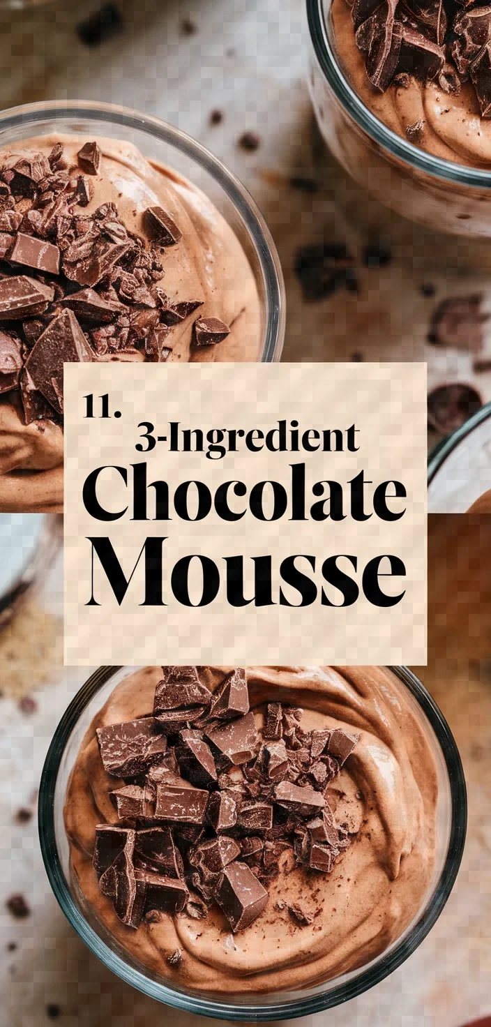 11. 3-Ingredient Chocolate Mousse