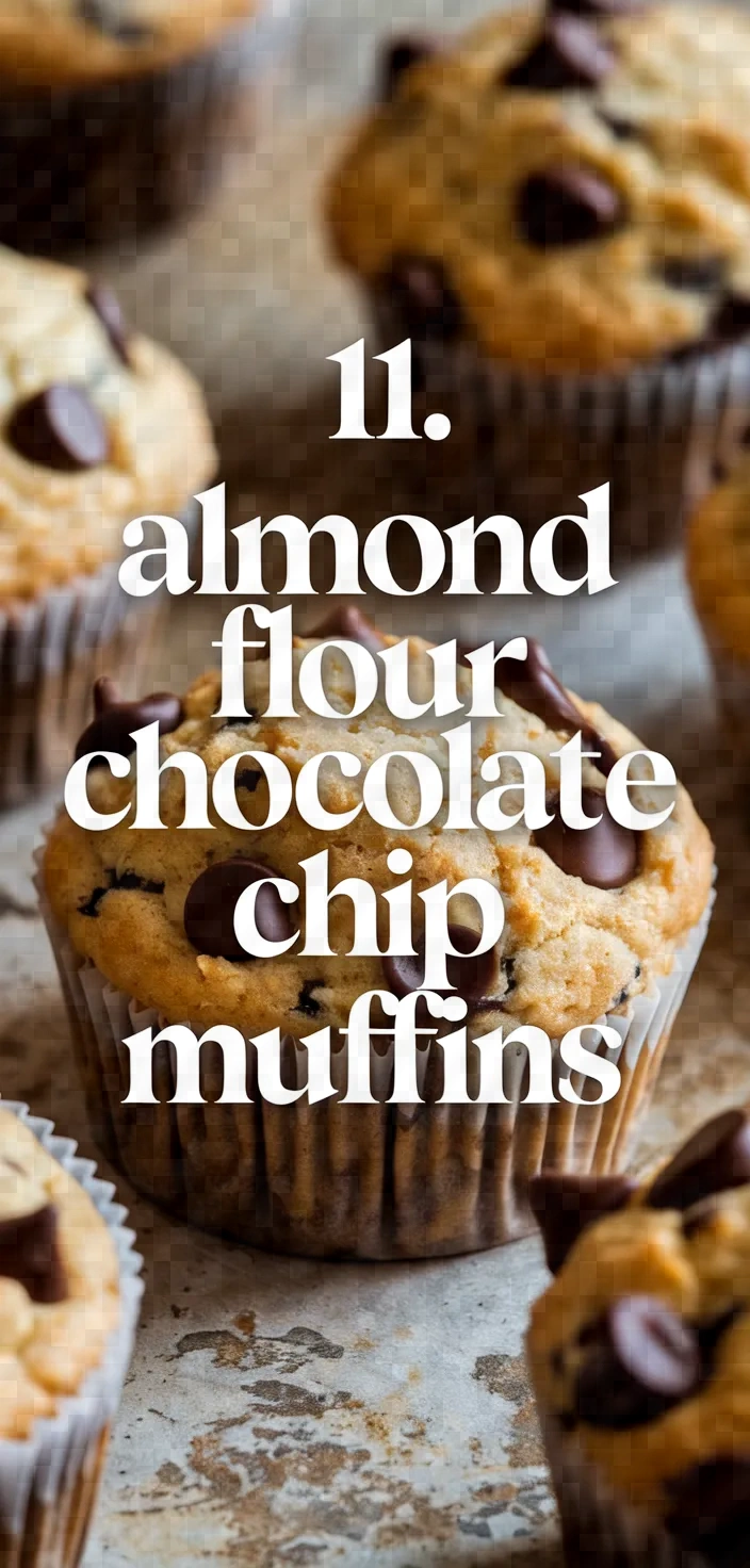 11. Almond Flour Chocolate Chip Muffins