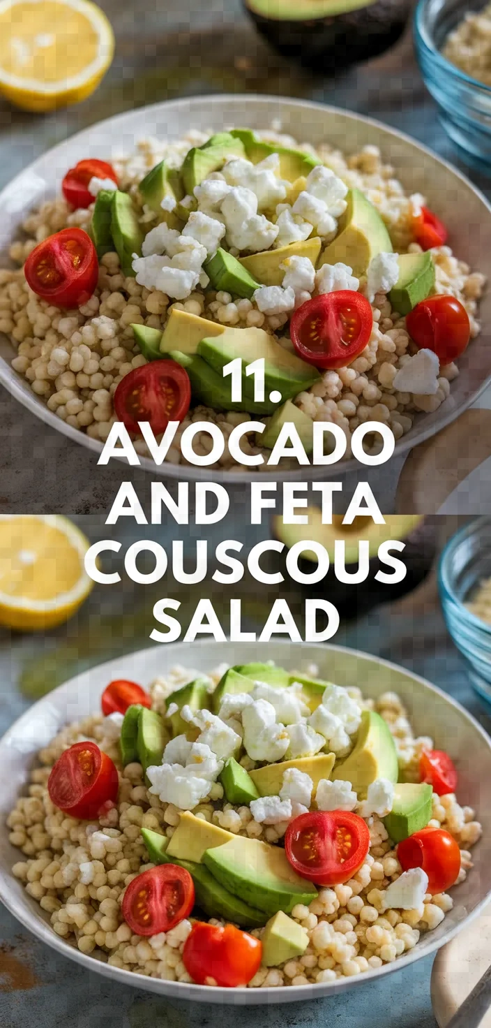 11. Avocado and Feta Couscous Salad