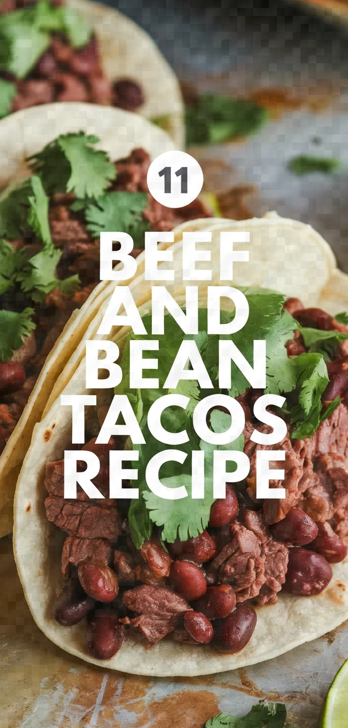 11. Beef and Bean Tacos Recipe