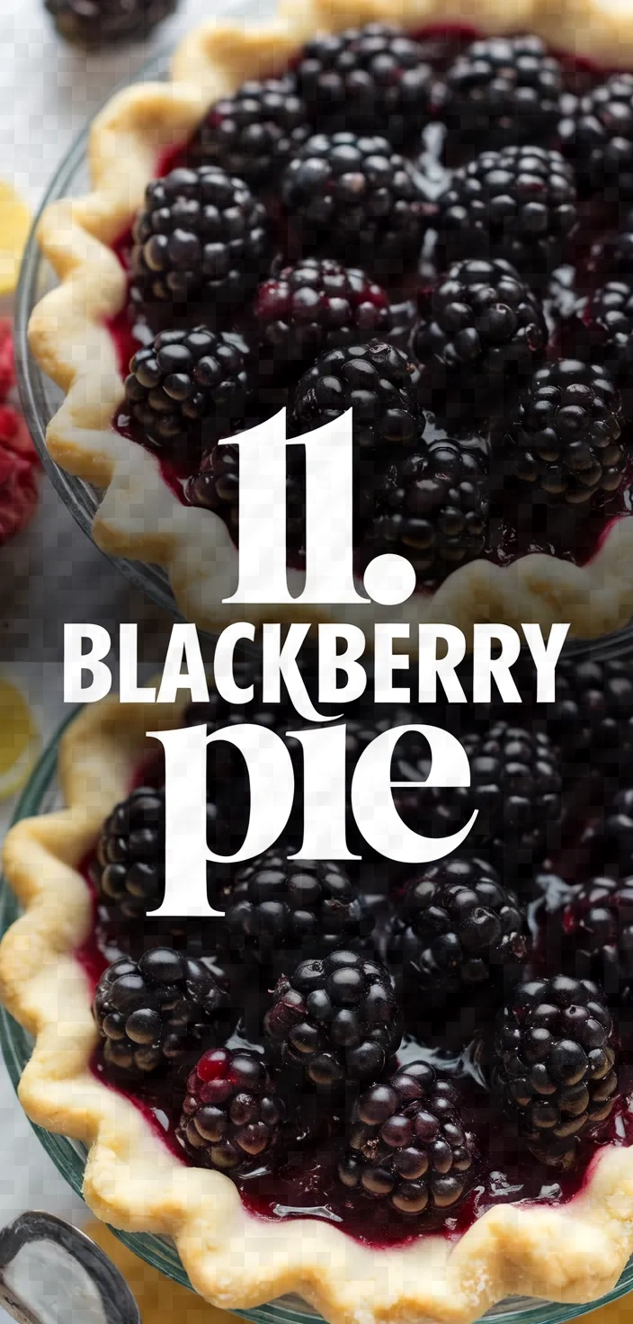 11. Blackberry Pie