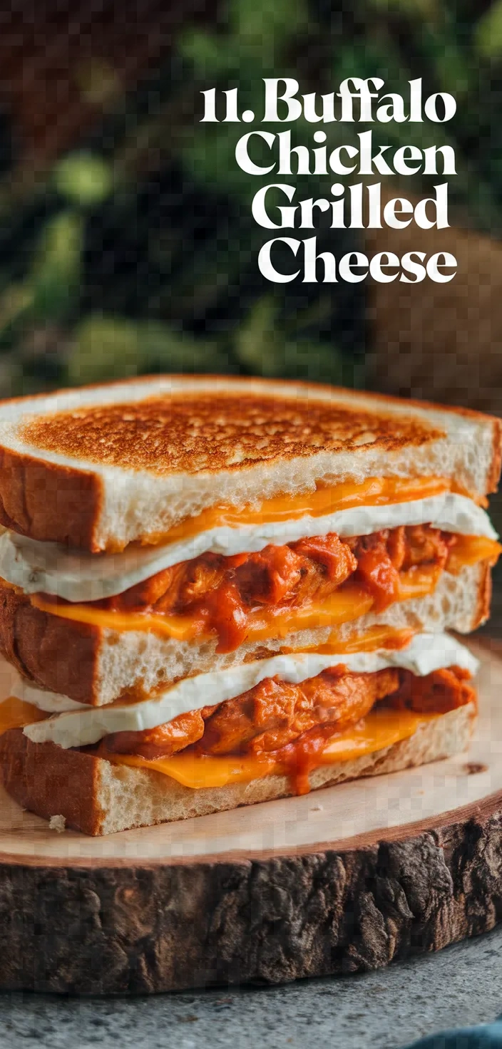 11. Buffalo Chicken Grilled Cheese