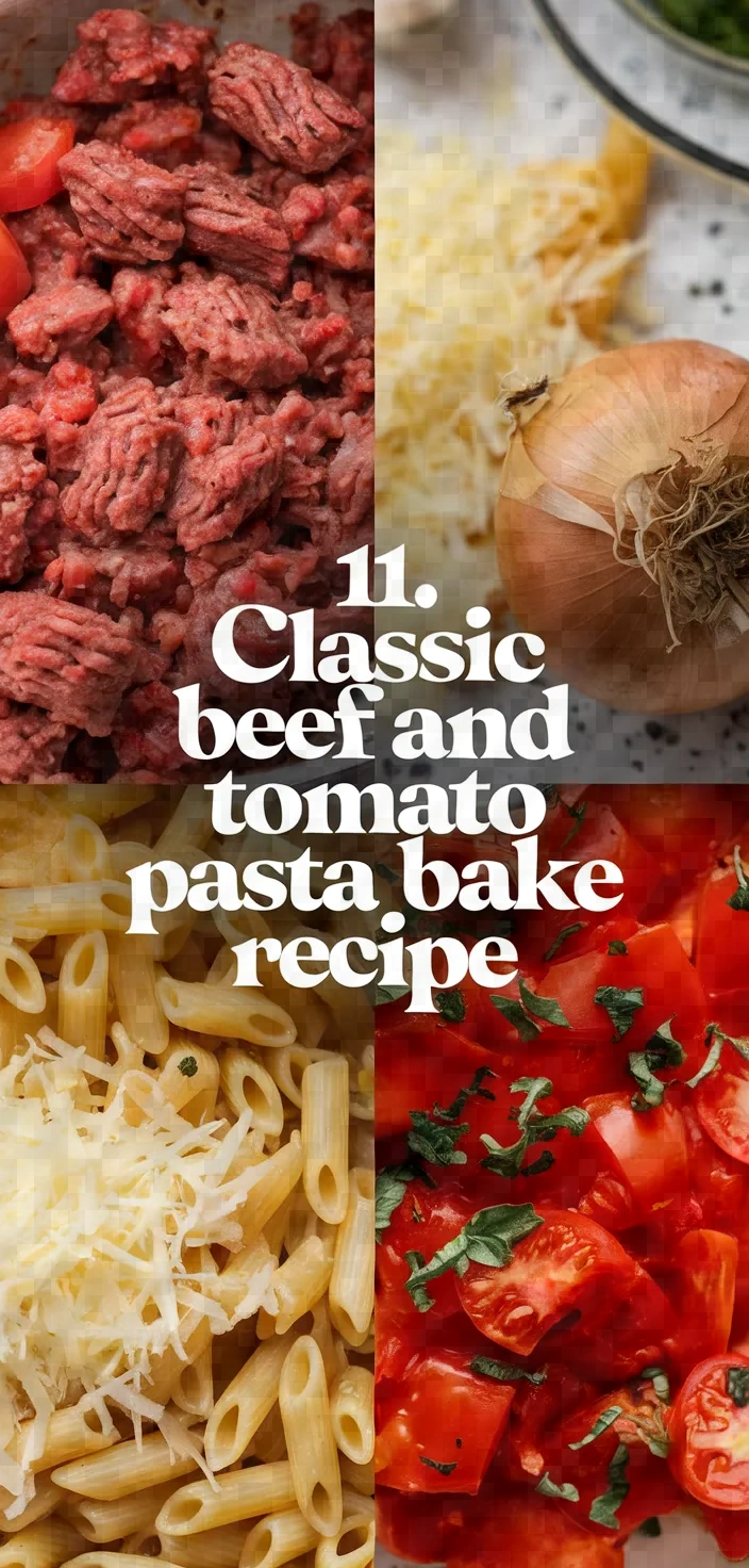 11. Classic Beef and Tomato Pasta Bake Recipe