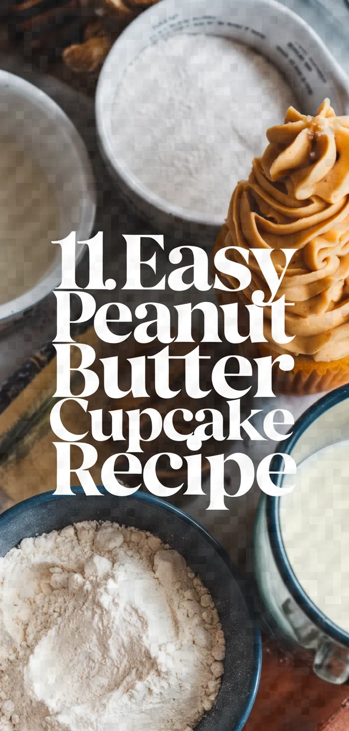 11. Easy Peanut Butter Cupcake Recipe