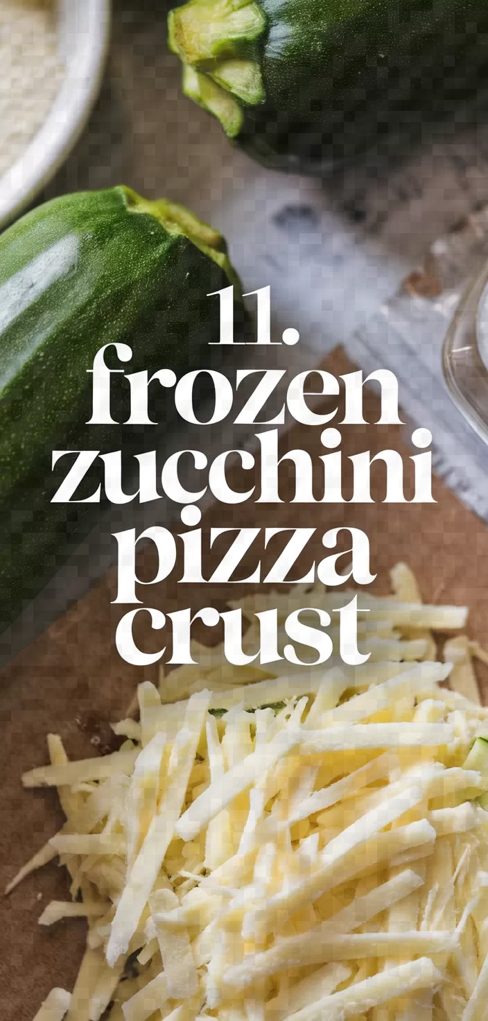 11. Frozen Zucchini Pizza Crust